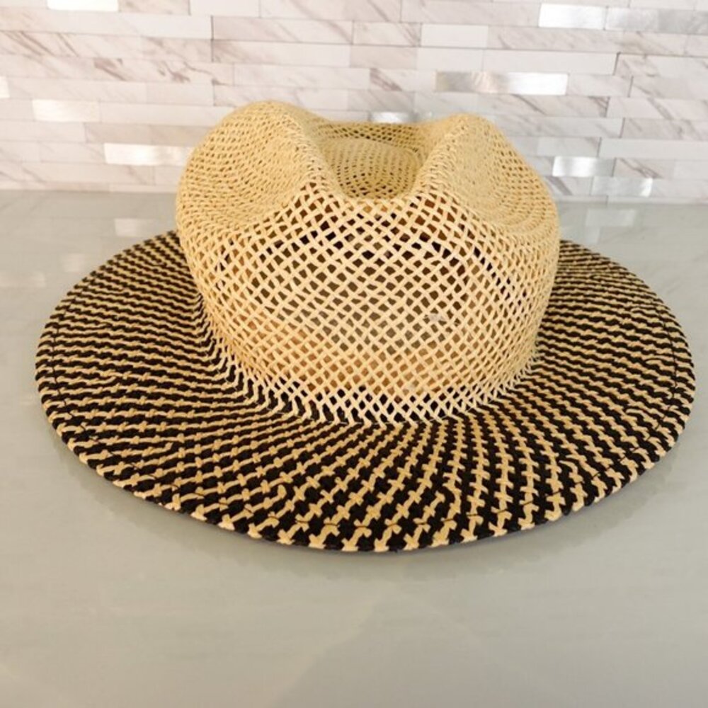 Ahead Fine Hat Fedora Natural Straw Large XL Mesh‎ Golf UPF 50 Summer Beach Sun